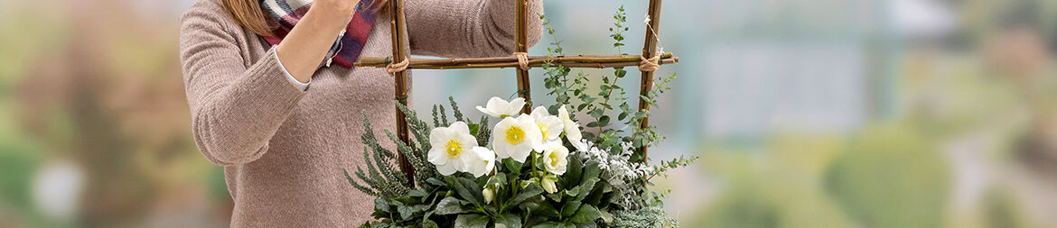 Attach fairy lights to branch window frame.