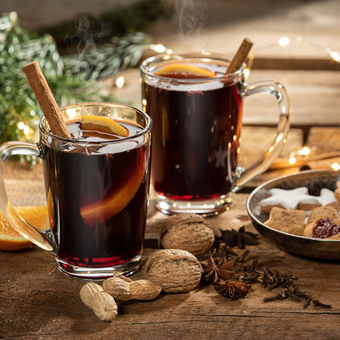 You can enjoy the homemade mulled wine in a wonderful Christmas atmosphere in the garden.